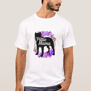 Pittie Mama Pitbull Lover Gifts Pit Bull Dog Ma T-shirt