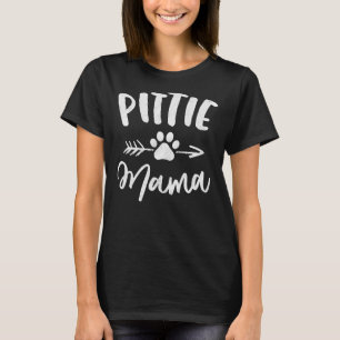 Pittie Mama Pitbull Lover Pit Bull Dog Moeder T-shirt