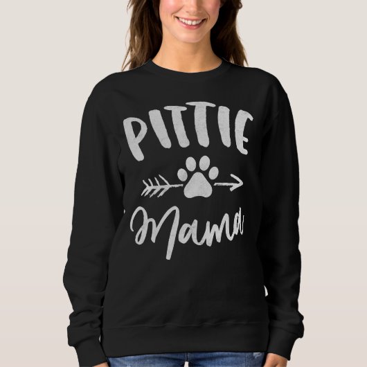 Pittie Mama Pitbull Lover Pit Bull Dog Moeder Trui (Voorkant)