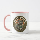 Pittie Moeder Koffiemok | Pitbull Reddingsmoeder C Mok (Links)