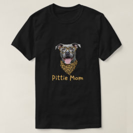 Pittie Mom met bandana en bril T-shirt
