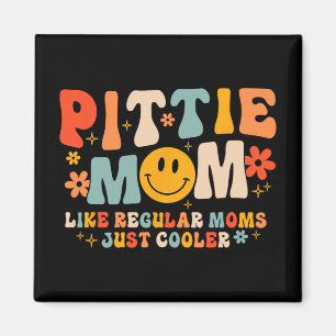 Pittie Mom Pitbull Moeder Hondenliefhebber Moederd Magneet