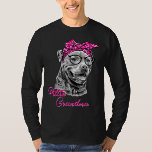 Pittie Oma Amerikaanse Pitbull Hond Mam T-shirt