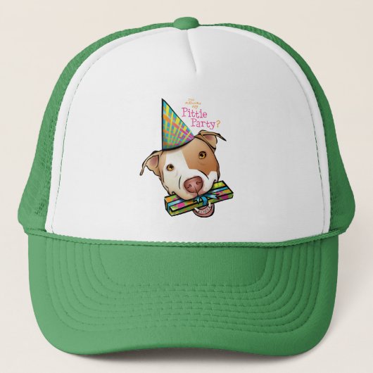 Pittie Party Trucker Pet (Voorkant)