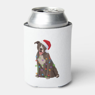 Pittie Pitbull Kerstverlichting Xmas Hondenliefheb Blikjeskoeler