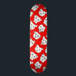 "Pittie Pittie alsjeblieft!" Dog Drawing Pattern Persoonlijk Skateboard<br><div class="desc">Sinds ik mijn pit-stier,  Nami,  adopteerde,  ben ik een pleitbezorger geworden voor pit-stieren. Ze zijn zo loyaal en liefdevol. Ik tekende verschillende soorten putstieren met verschillende gezichtsuitdrukking met een borstelpen en een inktpen.</div>