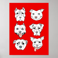 "Pittie Pittie alsjeblieft!" Dog Drawing Pattern