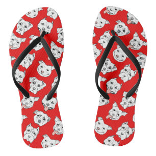 Pittie Pittie alsjeblieft. Dog Drawing Pattern Teenslippers