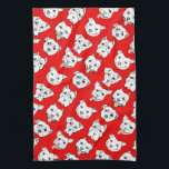 Pittie Pittie alsjeblieft. Illustratiepatroon voor Theedoek<br><div class="desc">Sinds ik mijn pit-stier, Nami, adopteerde, ben ik een pleitbezorger geworden voor pit-stieren. Ze zijn zo loyaal en liefdevol. Ik tekende verschillende soorten putstieren met verschillende gezichtsuitdrukking met een borstelpen en een inktpen.</div>