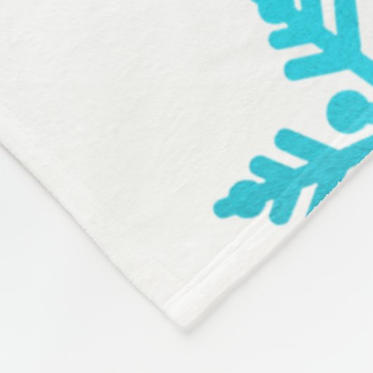 Pitties in de sneeuw fleece deken (Hoek)