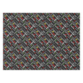 pittig chilipeperpatroon | hete pepers tafelkleed (Voorkant (Horizontaal))