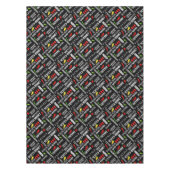 pittig chilipeperpatroon | hete pepers tafelkleed (Voorkant)