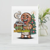 Pittig en Gecaffëineerd Kaart (Staand voorkant)