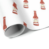 Pittig! Heet Sauce Salsa Lieve Handgetekende Cadeaupapier (Rol Hoek)