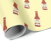 Pittig! Heet Sauzen Salsa Cute Handgetekend Cadeaupapier (Rol Hoek)