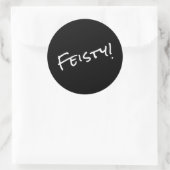 Pittig! Klassieke Ronde Sticker (Tas)