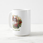 pittig klein rood & wit japans kin koffiemok (Voorkant links)