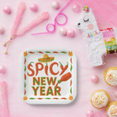 Pittig Nieuwjaar Papieren Bordje (Feest)