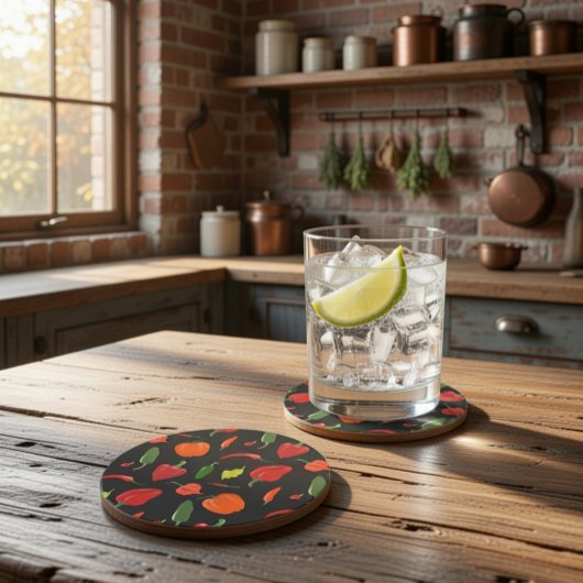 pittig Onderzetter van hete pepers