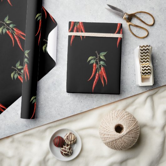 Pittig Rood Chilipeper Inpakpapier (Crafts)