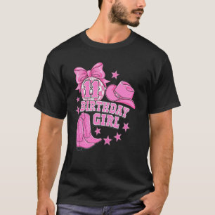 Pittig Roze Westerse Disco 11e Verjaardag Meisje 1 T-shirt