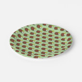 Pittige BBQ Buffel Kip Wings Tailgate Party Papieren Bordje (Gekanteld)