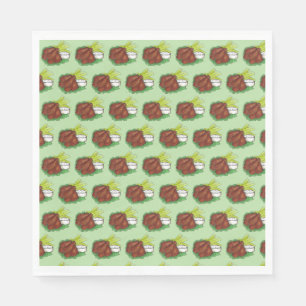 Pittige BBQ Buffel Kip Wings Tailgate Party Servet