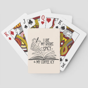 Pittige boeken en Icy Coffee Pokerkaarten