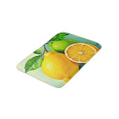 Pittige Citrus Uitbarsting van Zonneschijn Design Badmat (Gekanteld)