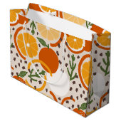 Pittige Citrusvrucht Zomer Retro Keuken Groot Cadeauzakje (Achterkant Gekanteld)