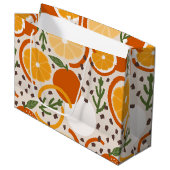 Pittige Citrusvrucht Zomer Retro Keuken Groot Cadeauzakje (Voorkant Gekanteld)