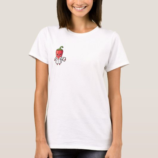 Pittige Dokter Chili Karakter T-shirt (Voorkant)