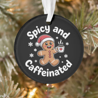 Pittige en cafeïnehoudende kerst gingerbread koffi ornament
