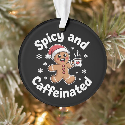 Pittige en cafeïnehoudende kerst gingerbread koffi ornament (Boom)