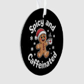 Pittige en cafeïnehoudende kerst gingerbread koffi ornament (voorkant)
