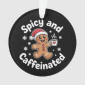 Pittige en cafeïnehoudende kerst gingerbread koffi ornament (voorkant)