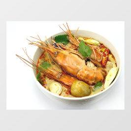 Pittige Garnalensoep Hete Zure Soep Thais Restaura Raamsticker