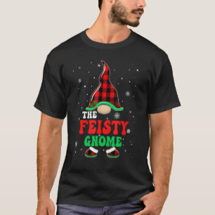 Pittige Kabouter Buffalo Plaid Overeenkomstige Fam T-shirt