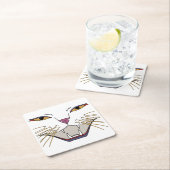 pittige kattenliefhebber kartonnen onderzetters (Insitu)