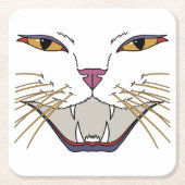 pittige kattenliefhebber kartonnen onderzetters (Voorkant)