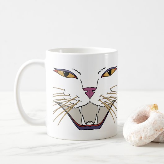 pittige kattenliefhebber koffiemok (Met donut)