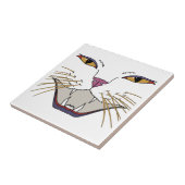 pittige kattenliefhebber tegeltje (Zijkant)