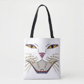 pittige kattenliefhebber tote bag (Voorkant)
