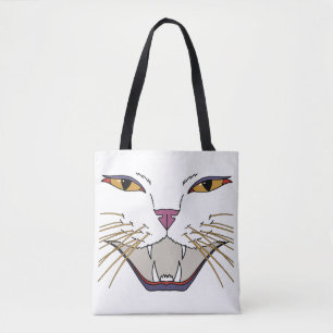 pittige kattenliefhebber tote bag