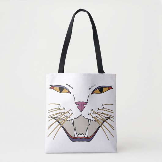 pittige kattenliefhebber tote bag (Voorkant)