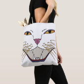 pittige kattenliefhebber tote bag (Dichtbij)