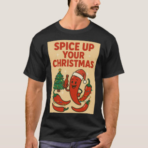 Pittige Kerst Sizzle T-shirt