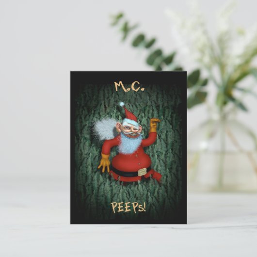 Pittige Kerstmis! Feestdagenkaart (Staand voorkant)