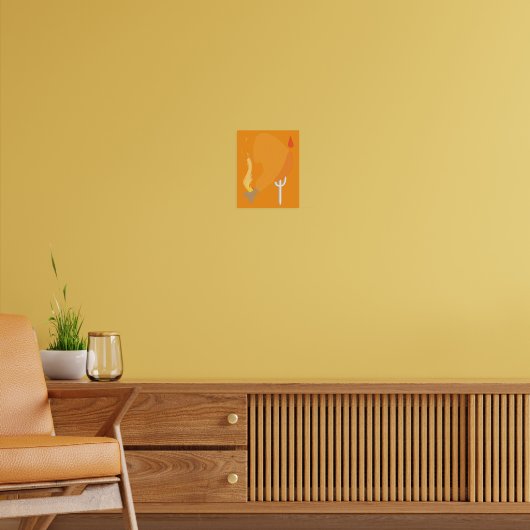 Pittige Kip Poster (Woonkamer 2)