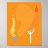 Pittige Kip Poster (Voorkant)